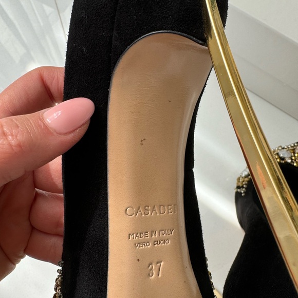 Casadei Blade Embellished Pumps - Picture 7 of 11